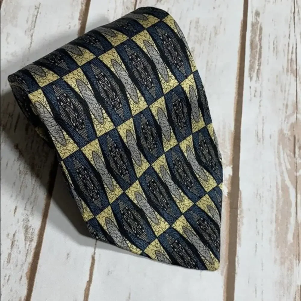 Alexander Lloyd silk Extra Long tie - Picture 1 of 3